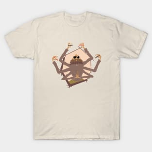 Japanese Anime Kamaji Boiler Geezer from the Bath House Illustration T-Shirt